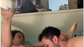 Brazilian Big Guy Stretched Out The 18yo Tight Skinny Filipina Pussy