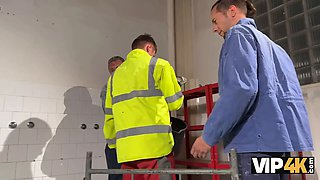 Vip4k. teenie is having a few ejaculations while her boss is fucking her at the workplace