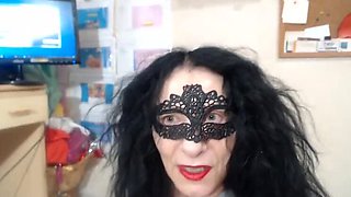 MILF Gets Doggy Style Vibes: Vibrator in Ass and Pussy While Wearing Pantyhose