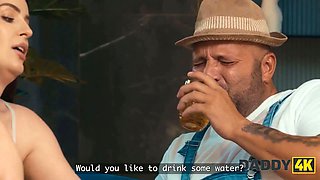 Daddy4k. brunette with Big Tits wants to be nailed