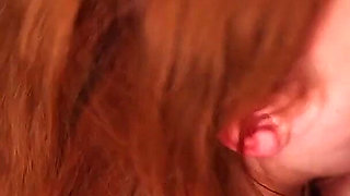 Blonde & Redhead Lingerie POV Blowjob with Facial