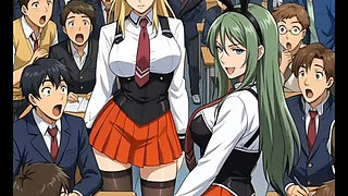 Anime girls dancing