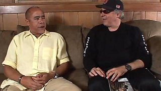 The big titted model lets an old guy use her body