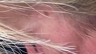 I Take Out My Cock in the Car and a Blonde MILF Ends up Giving Me a Handjob and Blowjob