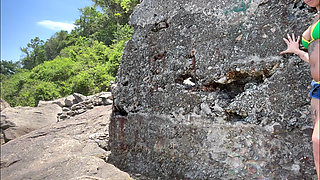 Heyya wife and friends doing whoring on the beach!