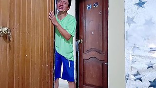 I find my beautiful, busty stepdaughter in the room and I fuck her