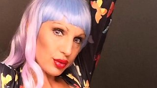 Big Boobed Blonde Masturbates With A Dildo In The Bathroom