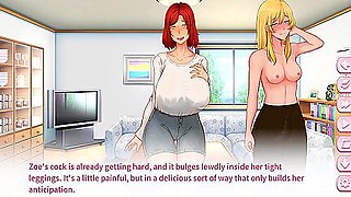 Building Our Futature: Futa And Her Friend Milf With Big Boobs Are Dancing Topless With Car Toon