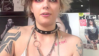 JOI with a Goth Girl Who Makes You Eat Your Own Cum From Your Tiny Dick