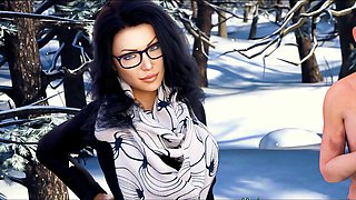 3D animated cartoon fun with Misskitty2k in a bikini