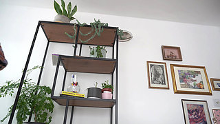 Giantess Plays Hide and Seek with Shrunken Colleagues