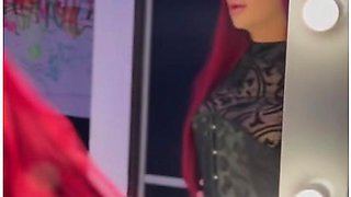 Secret In Im Showing Off In Front Of The Mirror In A Wig - There Will Be Something Interesting