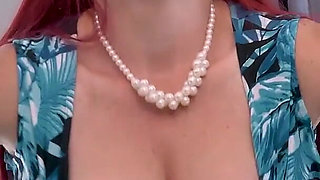 Redhead BBW MILF Roxee Robinson From Canada Lets You Drool Over Her Big Naturals and Pink Pussy