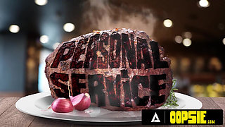 OOPSIE - Waitress Gets Mouth And Ass Filled With Cum During Service! 3D CARTOON PORN!