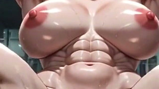 Muscular Woman Gym Bondage - Swollen Pussy Big Clit Extremely Horny