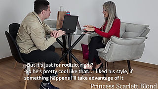 Princess Scarlett Blond - Sexy Office Female Worker Dominates and Friendzone Loser Ep 1 - Foot Worship - Findom - Cuckold - Shoe