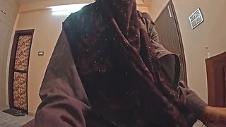 Big Ass Hijab Stepmom Fucks Stepson in Homemade POV Sex