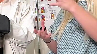 Doctor Lora Cross Performs Oral Anus and Vaginal Exam on Babe