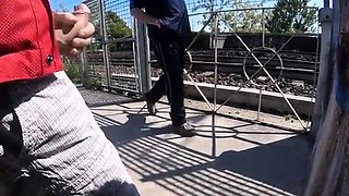 Mature Outdoor Handjob Adventure with Daddy