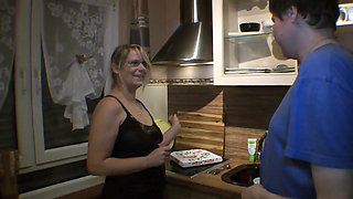 Cumshot on the Glasses MILF