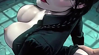 Skinny Emo Slut Gets Fucked by a Huge Cock