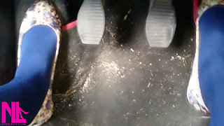 Driving Fast in Flowered Ballet Flats