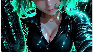 Curvy, Hot Tatsumaki Is Waiting For You With A Wet Pussy And Craving For You To Fuck Her. Ai-generated