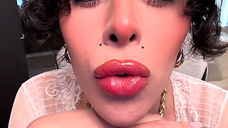 Seductive Trans Girl Plays With Her Hard Dick
