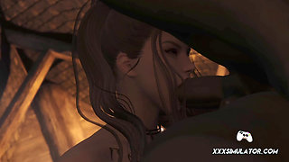 3D Hottie Melts From Oral to Deep Vaginal in a Fantasy of Lust