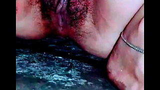 A Lot of Water Is Coming Out of My Pussy, I Went to the Toilet and Masturbated, My Pussy Has Become Completely Wet, a Lot of Wat