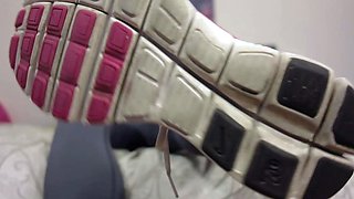 mscakes punished by my filthy gym sneakers