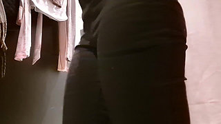 Open Curtain in the Fitting Room