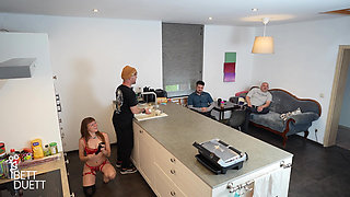 Kitchen Fuck in Front of Friends!!