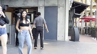 Sugar And Spices Big Cock Bulge Publicly as Girls Stare in Awe