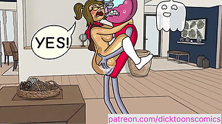 Everyone has fucked Eileen except Benson, He fucks her and cums inside. - regular show cartoon parody