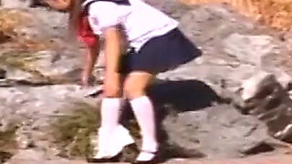 Tia Tanaka Naked Pool and Living Room Pee