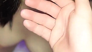Tiny Chinese Girl Gives Big White Cock a Blowjob for the First Time