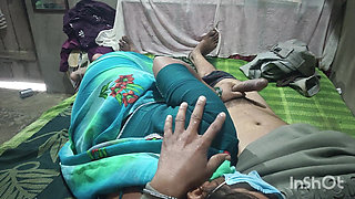 Sister-in-law on the bed by brother-in-law