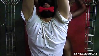 Big-Butt TS Comtesse la Moet Dildo Bondage