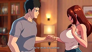 Stepbrother stepsister's dirty chat and seduce for fucking