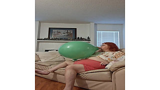 Requested Blow up and Pop Video by Big Beauty Nurse Vicki