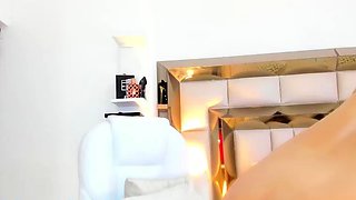 Big boobs russian milf toys her ass on webcam