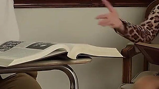 AuntJudysXXX - Naughty Mature Teacher Ruby Lynne Fucks Her Student After Class