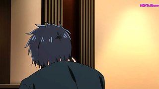 Busty Hentai Wife Cheats in Passionate Bedroom Affair