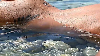 My Sexy Beauty Is Sunbathing on a Nudist Beach