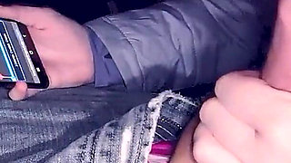Cuckold sits at home while his wife blows her boyfriend outside the gym and sends videos.