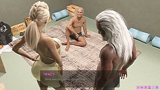 Wild anime three-way with big tits and big ass