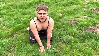 Outdoor Humiliation for My Sissy Puppy