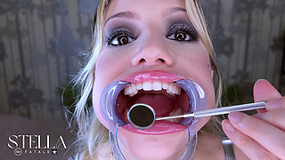 Teeth Fetish Extreme Close-up Dental Examination
