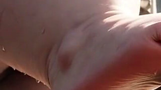 SSBBW Steps Hard on Man's Face - Public Humiliation
